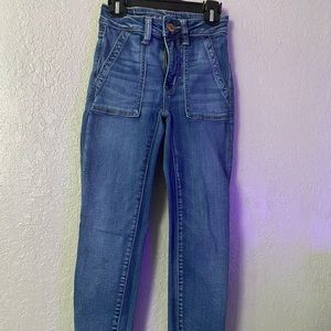 American Eagle Stretch Blue Jeans Size 00